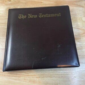 Vintage King James Version New Testament Audio Cassette Set w/ Leather Case – 12